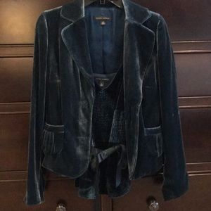 Banana Republic Velvet Cami & Jacket Set